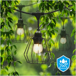 SET CRETE Garland 15m + cable 5m + 15x lampshade D1