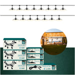 SET CRETE Garland 15m + cable 5m + 15x lampshade M1