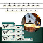 SET CRETE Garland 15m cable 5m + 15x lampshade M2
