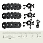 SET CRETE Garland 15m cable 5m + 15x lampshade M2