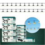 SET CRETE Garland 20m + cable 10m + 20x lampshade M1