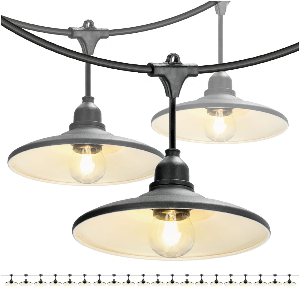 SET CRETE Garland 20m + cable 10m + 20x lampshade M2