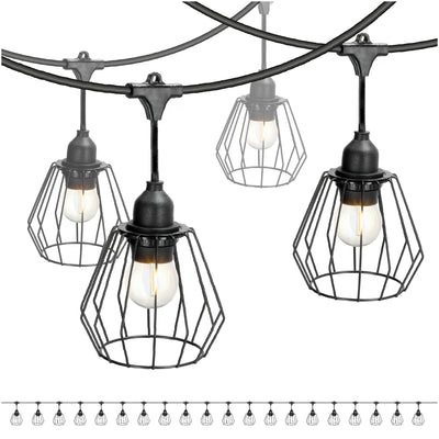 SET CRETE Garland 20m + cable 5m + 20x lampshade D1