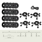 SET CRETE Garland 20m + cable 5m + 20x lampshade M1
