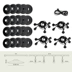 SET CRETE Garland 20m + cable 5m + 20x lampshade M2