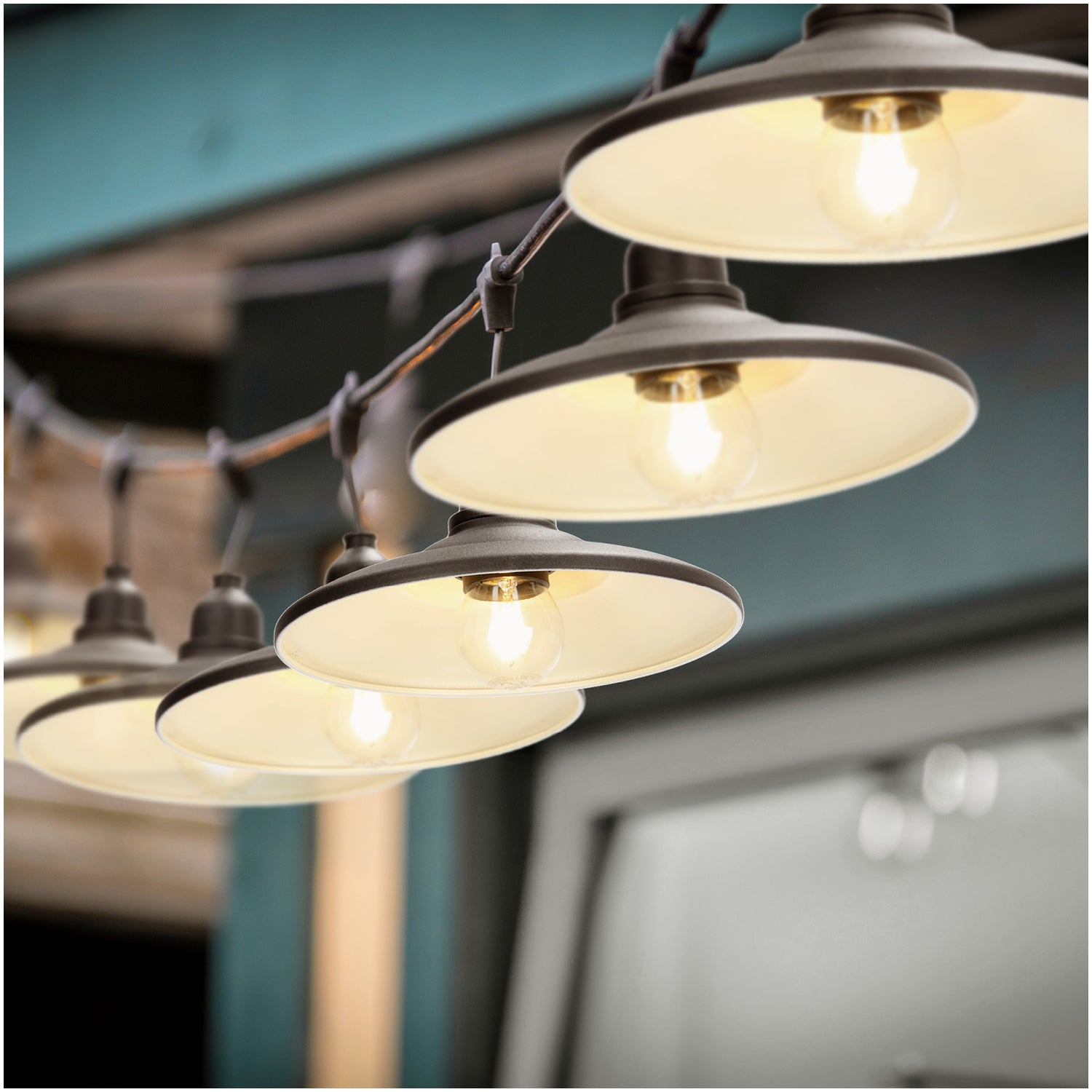 SET CRETE Garland 5m + cable 10m + 5x lampshade M2