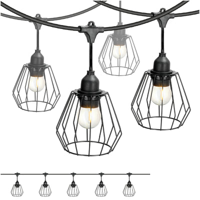 SET CRETE Garland 5m + cable 5m + 5x lampshade D1