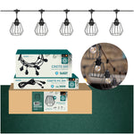 SET CRETE Garland 5m + cable 5m + 5x lampshade D1