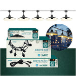 SET CRETE Garland 5m + cable 5m + 5x lampshade M1