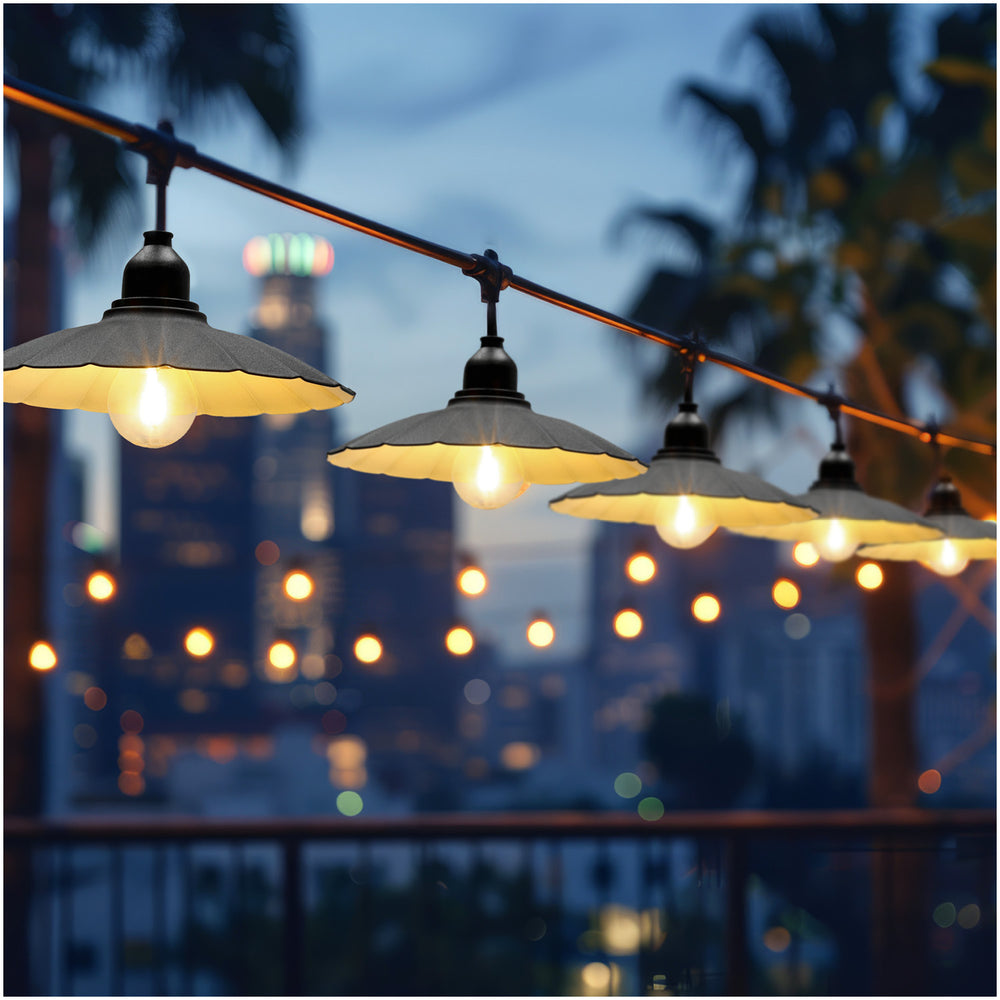 SET CRETE Garland 5m + cable 5m + 5x lampshade M1