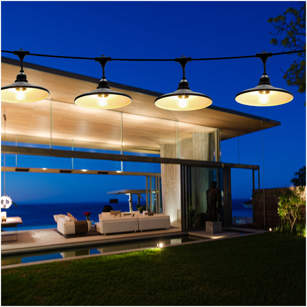SET CRETE Garland 5m + cable 5m + 5x lampshade M2