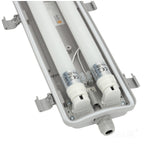 Set HERMETIC 2x120 + LED T8 18W 6500K IP65 Kobi