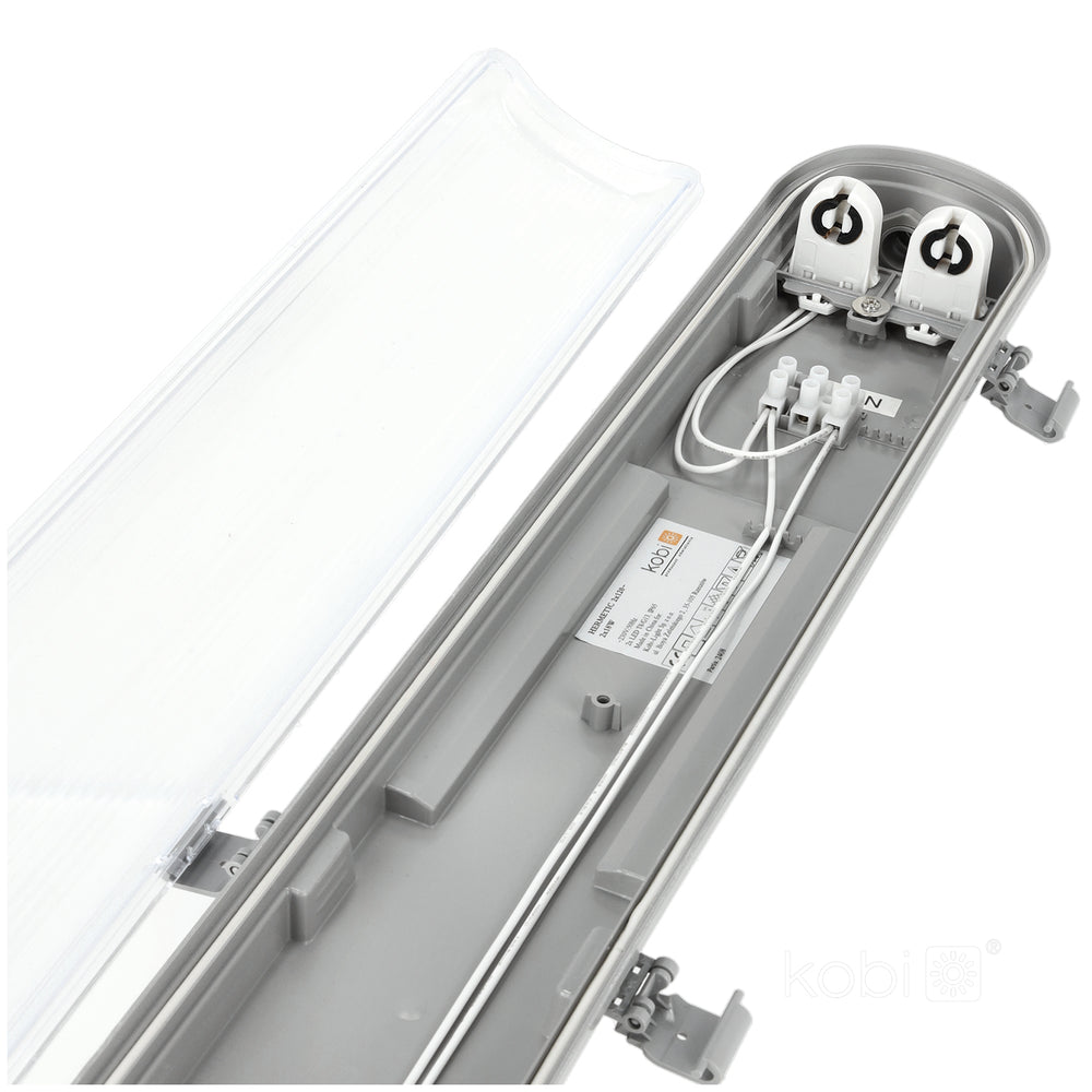 HERMETIC G2 SET + 2x LED T8 18W 120cm 4000K KOBI