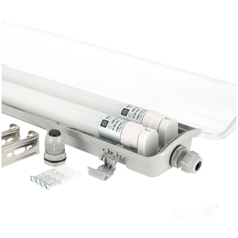 HERMETIC G2 SET + 2x LED T8 18W 120cm 6500K KOBI