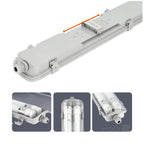 Waterproof set HERMETIC G2 2x60 + 2x LED T8 9W 4000K IP65 Kobi