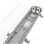 Waterproof set HERMETIC G2 2x60 + 2x LED T8 9W 4000K IP65 Kobi