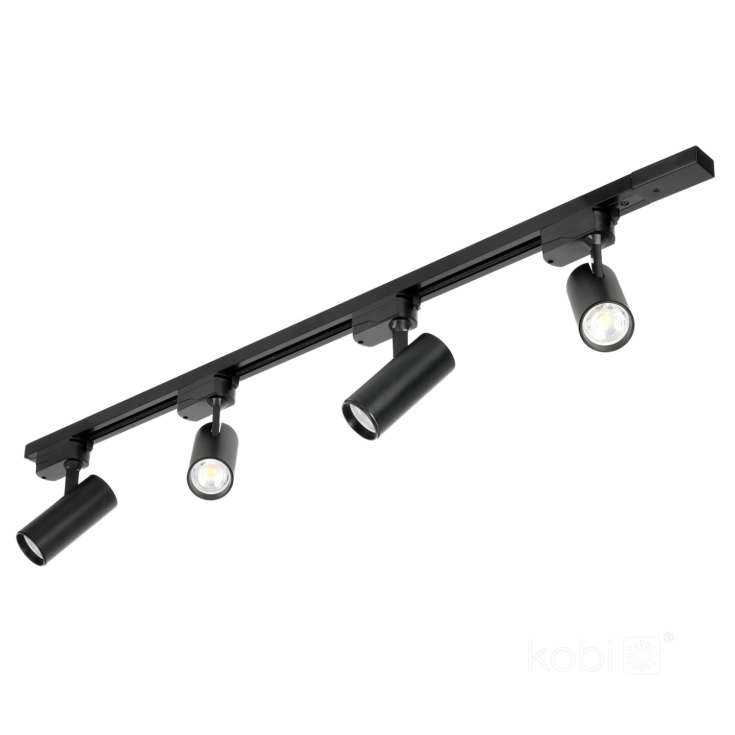 1-circuit track set NEXTRACK GO 4xGU10 1m BLACK Kobi