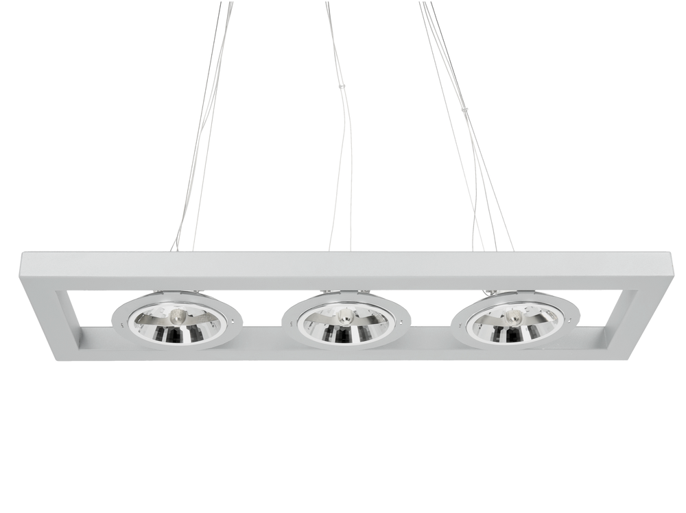 Hanging lamp QR111 AZZAANO G53 3X50W RAL9006