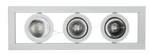 Hanging lamp QR111 AZZAANO G53 3X50W RAL9006